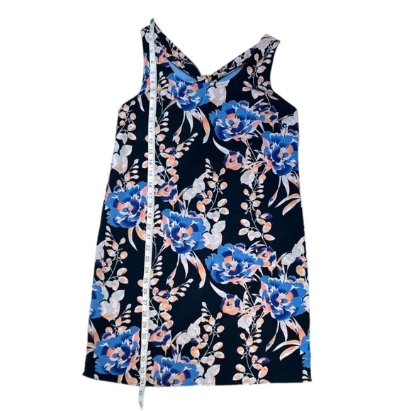 Gap Factory Sundress w/Knot Racer Back Navy w/ Floral Print EUC  XS - Picture 4 of 7